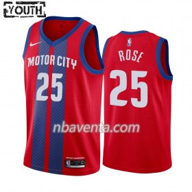 Camiseta Niños Detroit Pistons Derrick Rose 25 2019-20 Nike City Edition Swingman